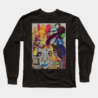 Urban Graffiti Sister Long Sleeve T-Shirt